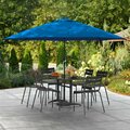 Lancaster Table & Seating 11' Cobalt Crank Lift Aluminum Umbrella 164UMBAL11PB